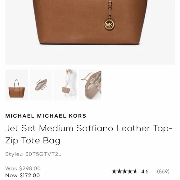 Brown Michael Kors Tote Bag - Picture 6 of 6
